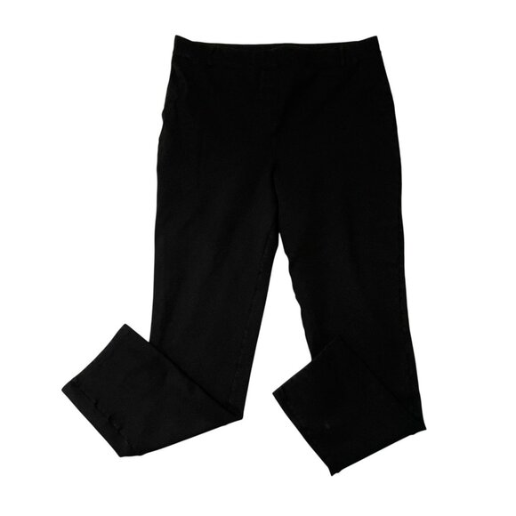 QUINCE Ultra Stretch Ponte Straight Leg Pants Classic Black size XL TALL - Picture 1 of 6